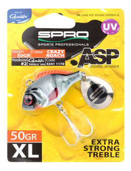 ASP Jiggin&#039; spinner UV XL Crazy roach 50gr