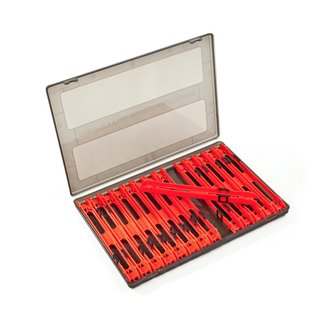 Preston DOUBLE SLIDER WINDERS 18cm IN A BOX ( RED)