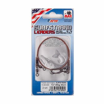 Surfstrand leaders 1x7 - 9kg - 15cm