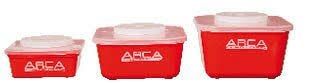 ARCA Madendoos Red - dubbel deksel 1.5L