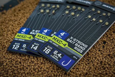 MATRIX MXC-4 X-STRONG BAIT BAND RIGS 10CM/4INS