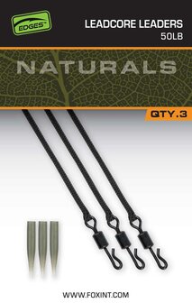 FOX EDGES&trade; NATURALS LEADCORE LEADER - 50LB