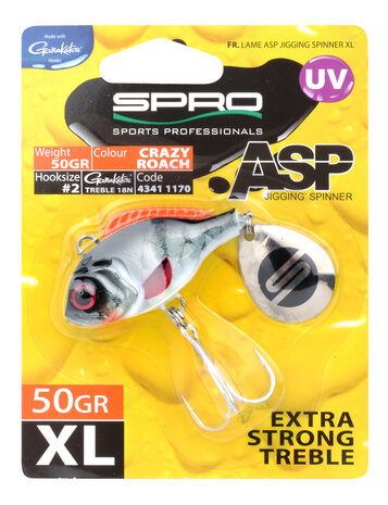 ASP Jiggin' spinner UV XL Crazy roach 50gr