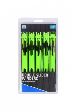 Preston DOUBLE SLIDER WINDERS 20cm GREEN