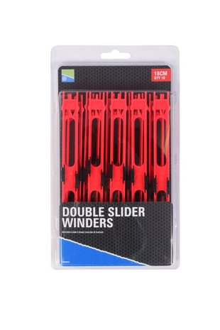 Preston DOUBLE SLIDER WINDERS 18cm red