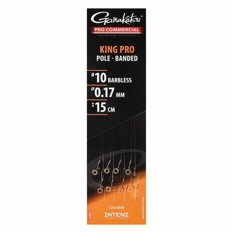 Gamakatsu Pro Commercial King Pro Eyed Ready Rigs - banded